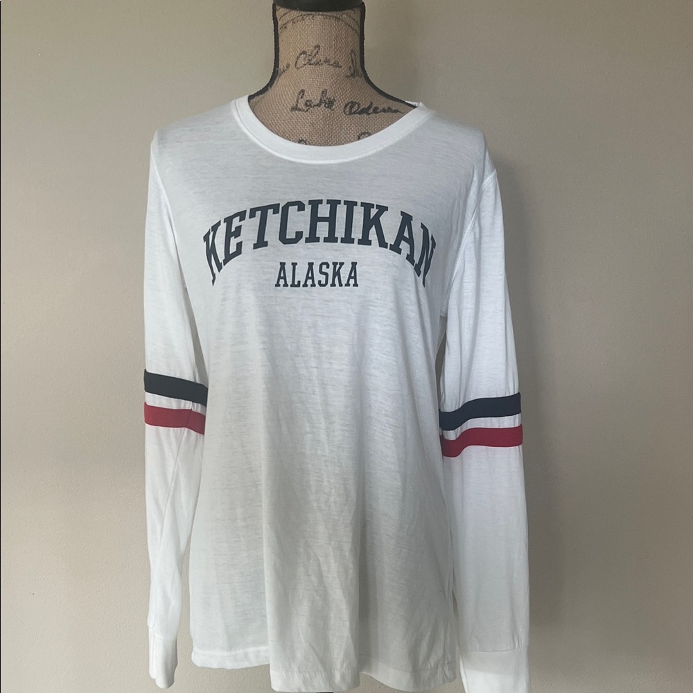 Ketchikan Alaska Women's White Long Sleeve Tee